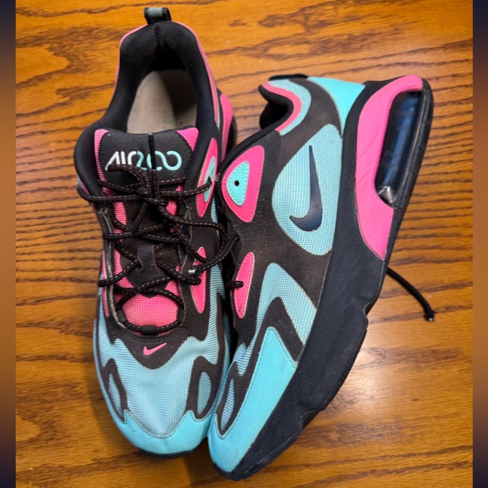 Nike Air Max Sneakers - Black, Pink, and Blue